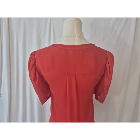 New Veronica Beard Womens *IN SALMON* 100% Silk Garland Blouse Top US 00 - Picture 6 of 7